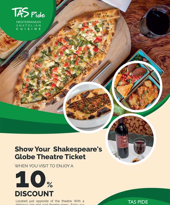 TAS Pide Theater Menu